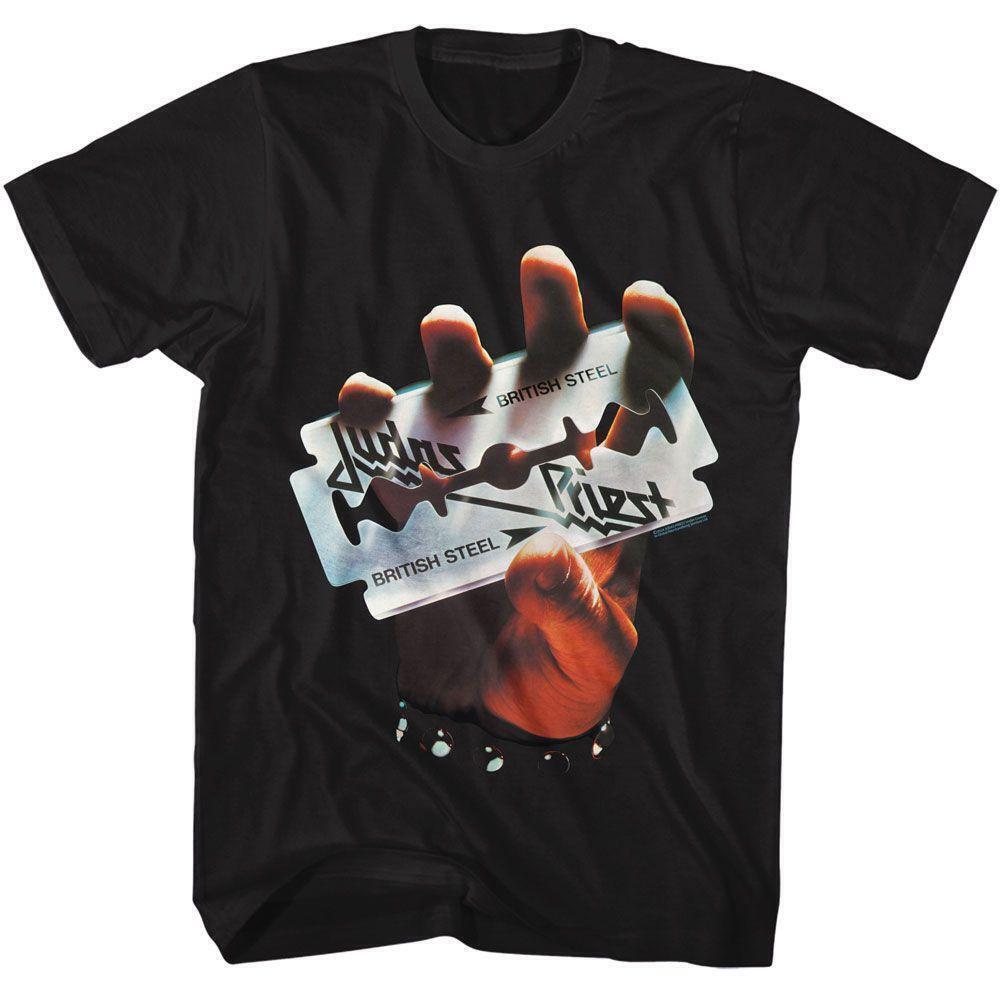Judas Priest British Steel Black T Shirt